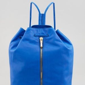 Elizabeth and James Leather Drawstring Backpack